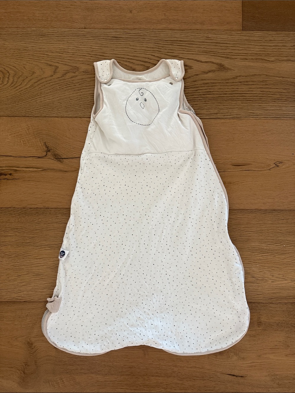 Nested Bean Baby Sleep Sack with Subtle Star Pattern Adjustable 12 months